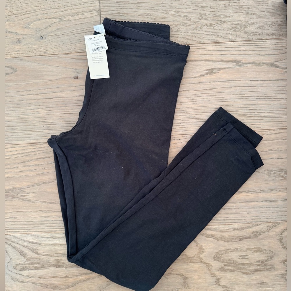 Brand New Tea Collection Leggings Black Size 14